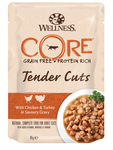 Влажный корм Core TENDER CUTS паучи из курицы с индейкой в виде нарезки в соусе для кошек 85 г