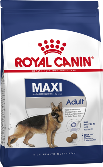 Корм для собаки Royal Canin Maxi Adult для взрослых собак крупных пород, мешок 15 кг