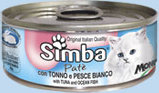 Влажный корм Simba Cat консервы для кошек паштет тунец с океанической рыбой 85 г