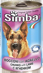 Влажный корм Simba Dog консервы для собак кусочки ягненок 1230 г