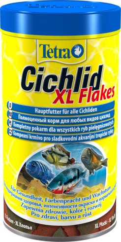  Tetra Cichlid XL корм для всех видов цихлид, крупные хлопья 500 мл