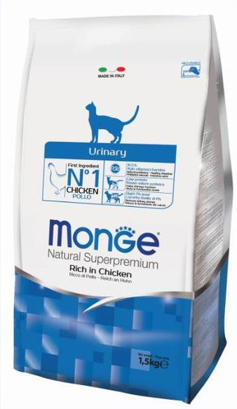 Корм для кошки Monge Cat Urinary корм для кошек профилактика МКБ, мешок 10 кг