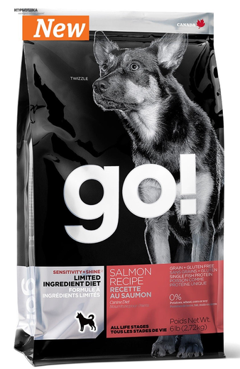 Корм для собаки GO! Sensitivities Лосось беззерновой, мешок 1,59 кг