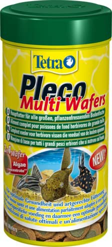  Tetra Pleco Multi Wafers корм для сомов крупные чипсы 250 мл