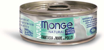 Влажный корм Monge  Cat Natural консервы для кошек морепродукты с курицей 80 г