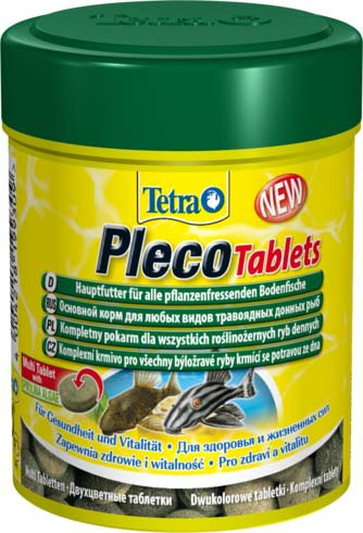  Tetra PlecoTablets корм со спирулиной для сомов и донных рыб 275 таб.