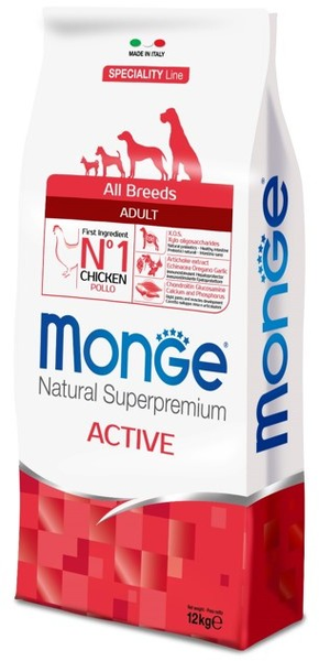 Корм для собаки Monge Dog Speciality Active корм для активных собак с курицей 12 кг