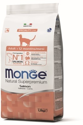 Корм для кошки Monge Cat Monoprotein Salmon с лососем, упаковка 400г
