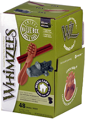  Whimzees МИКС (палочки/ щетки/ крокодильчики) S 48 шт в дисплее