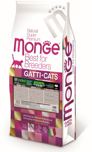 Корм для кошки Monge BWild Cat GRAIN FREE с мясом буйвола для крупных кошек, мешок 10 кг (изображение 4)