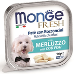 Влажный корм Monge Dog Fresh консервы для собак треска 100г