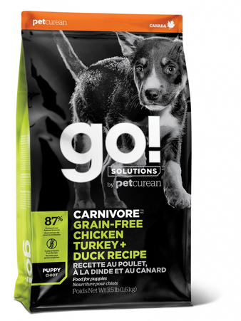 Корм для собаки GO! Carnivore 4 вида мяса для щенков всех пород, мешок 9,98 кг