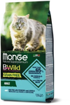 Корм для кошки Monge Cat BWild GRAIN FREE беззерновой корм из трески, картофеля и чечевицы, мешок 1,5 кг