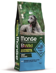 Корм для собаки Monge BWild GRAIN FREE беззерновой корм из анчоуса с картофелем и горохом для всех пород