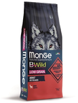 Корм для собаки Monge BWild LOW GRAIN низкозерновой из мяса оленя для взрослых собак всех пород
