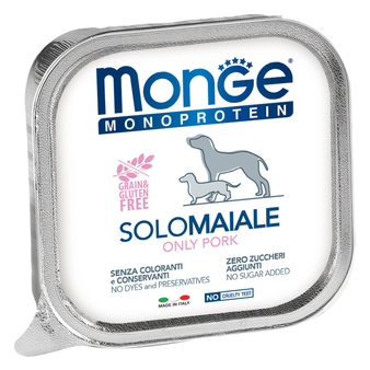 Влажный корм Monge Dog Monoprotein Solo консервы для собак паштет из свинины 150 г