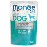 Влажный корм Monge Dog Grill Pouch паучи для собак треска 100г