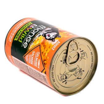 Влажный корм Monge Dog BWild GRAIN FREE беззерновые консервы из лосося с тыквой и кабачками для взрослых собак всех пород 400г (изображение 3)