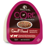 Влажный корм Wellness Core SMALL BREED консервы из курицы с говядиной, зеленой фасолью и красным перцем для собак мелких пород 85 г