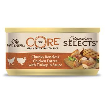 Влажный корм Core SIGNATURE SELECTS консервы из курицы с индейкой в виде кусочков в соусе для кошек 79 г