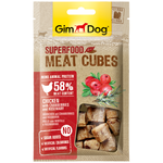 GimDog для собак мясные кубики из курицы с клюквой и розмарином 40 г