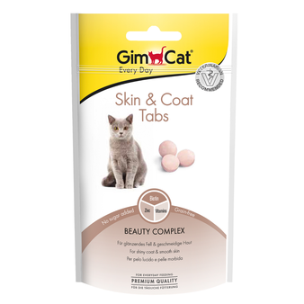  GimCat Витамины для кошек для кожи и шерсти Скин и коат табс 40 г
