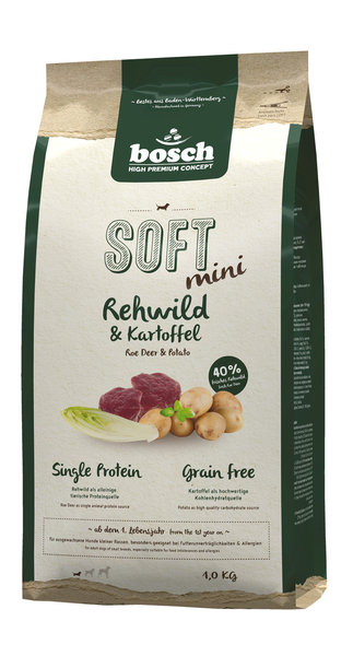 Корм для собаки Bosch Bosch Soft Mini с перепелкой и картофелем, мешок 2,5 кг (изображение 2)