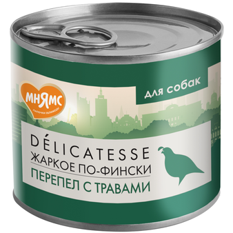 Влажный корм Мнямс Жаркое по-фински (из перепёлки с травами) 200 г