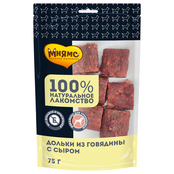  Мнямс Дольки из говядины с сыром 75г