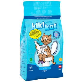 Наполнитель KikiKat супер-белый без отдушек и запаха (изображение 2)