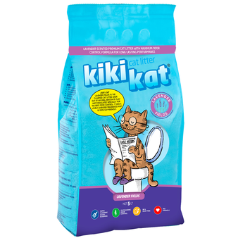 Наполнитель KikiKat супер-белый комкующийся с ароматом 