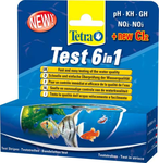 Tetra Test 6 в 1 GH/KH/NO2/NO3/pH/Cl полоски для пресной воды 25 шт.