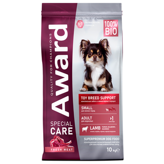 Корм для собаки Award Toy Breed Support со свежим мясом ягненка