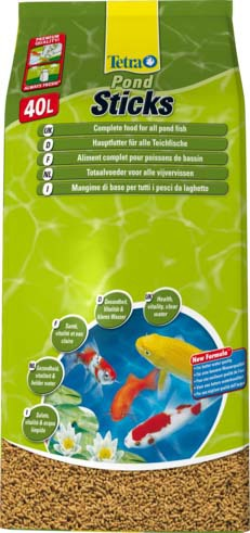  Tetra Pond Sticks основной корм для прудовых рыб, палочки 40 л