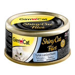 Влажный корм GimCat ShinyCat Filet консервы для кошек из тунца с анчоусами 70 г