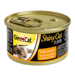 Влажный корм GimCat ShinyCat консервы для кошек из тунца с цыпленком 70 г