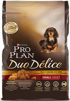 Корм для собаки Pro Plan Duo Delice для собак взрослых мелких пород, курица+рис 2.5кг