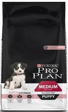 Корм для собаки Pro Plan для щенков с чувствительным пищеварением, лосось+рис, мешок 3 кг