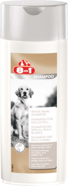  8 in 1 шампунь для собак Белый жемчуг White Pearl для светлых окрасов 250 мл
