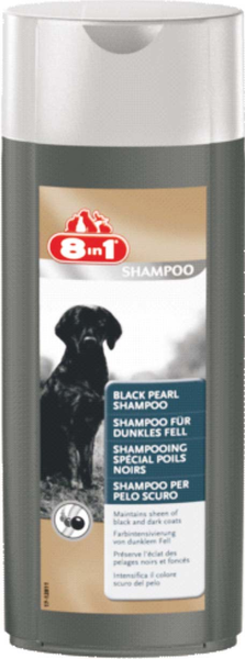  8 in 1 шампунь для собак Черный жемчуг Black Pearl для темных окрасов 250 мл