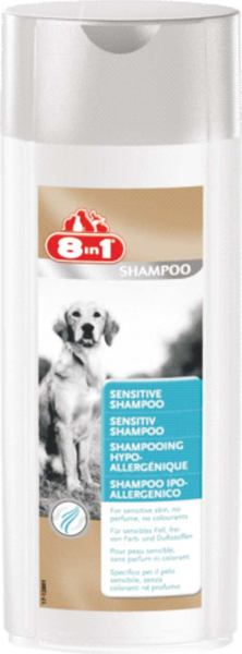  8 in 1 шампунь для собак Sensitive Shampoo для чувствительной кожи и шерсти 250 мл