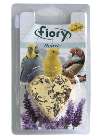  Fiory Fiory био-камень с лавандой в форме сердца для птиц 100 г (изображение 2)