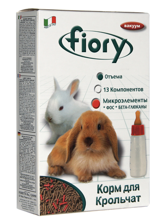 Корм для грызуна Fiory гранулы для крольчат 850 г (изображение 2)