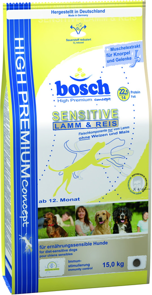 Корм для собаки Bosch Dog Sensitive Lamb & Rice, мешок 3 кг