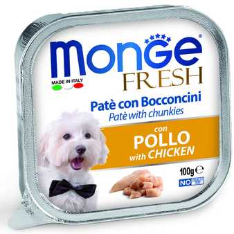Влажный корм Monge Dog Fresh консервы для собак курица 100 г