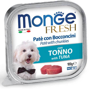 Влажный корм Monge Dog Fresh консервы для собак тунец 100 г