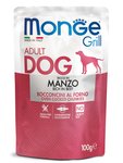 Влажный корм Monge Dog Grill Pouch паучи для собак говядина 100 г