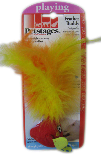  Petstages игрушка для кошек с перьями в ассортименте