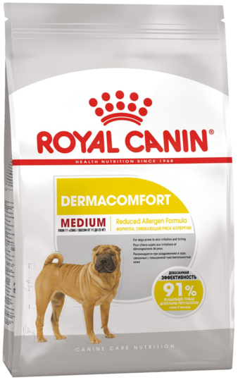 Корм для собаки Royal Canin Medium Dermacomfort, мешок 3 кг